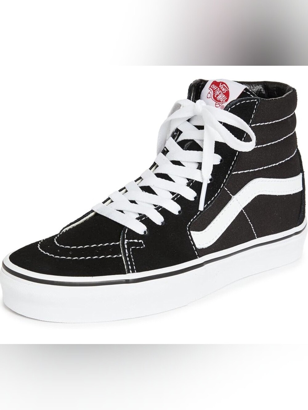 Vans Sk8-Hi Black and White High-Top Sneakers